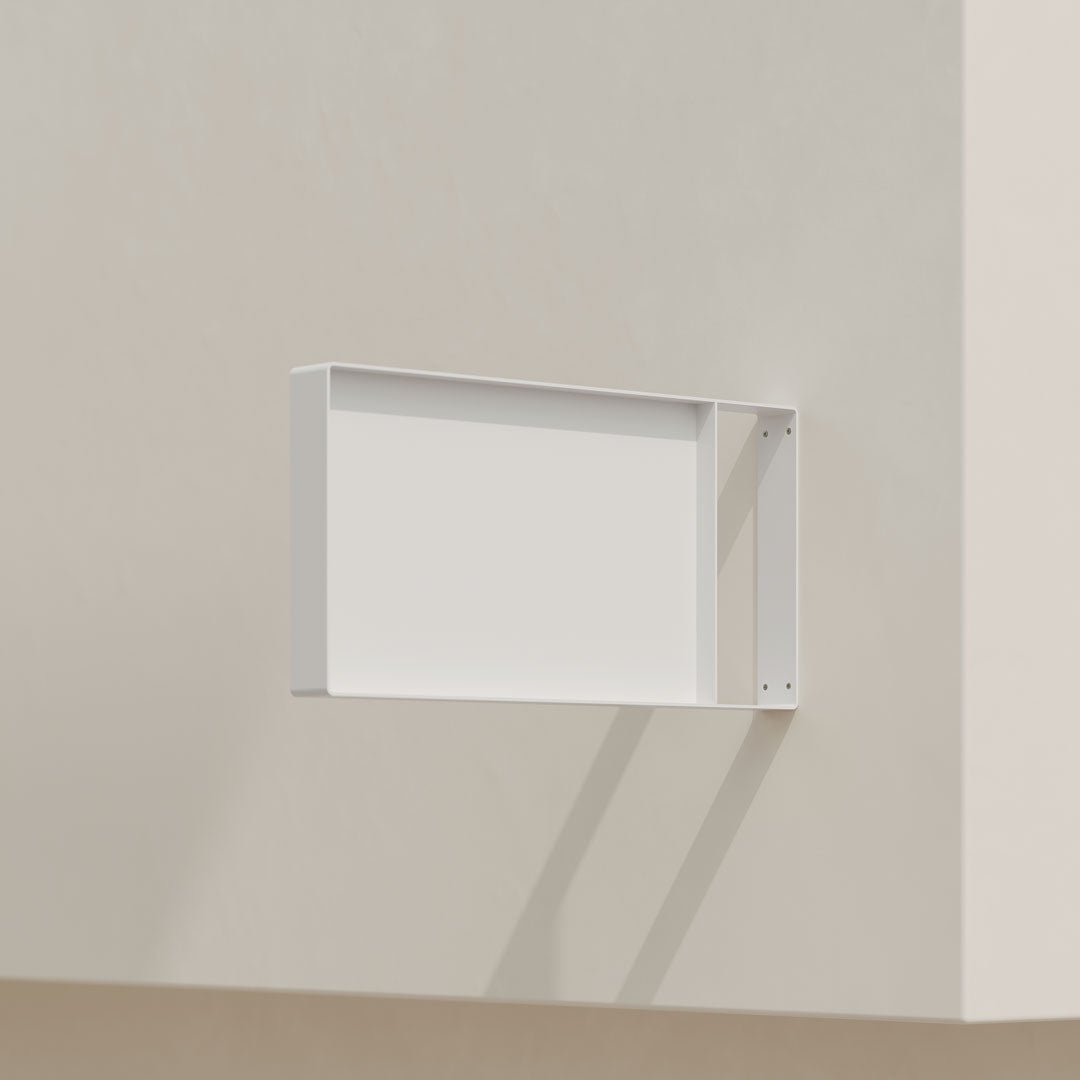 plain white rectangle blade wall sign