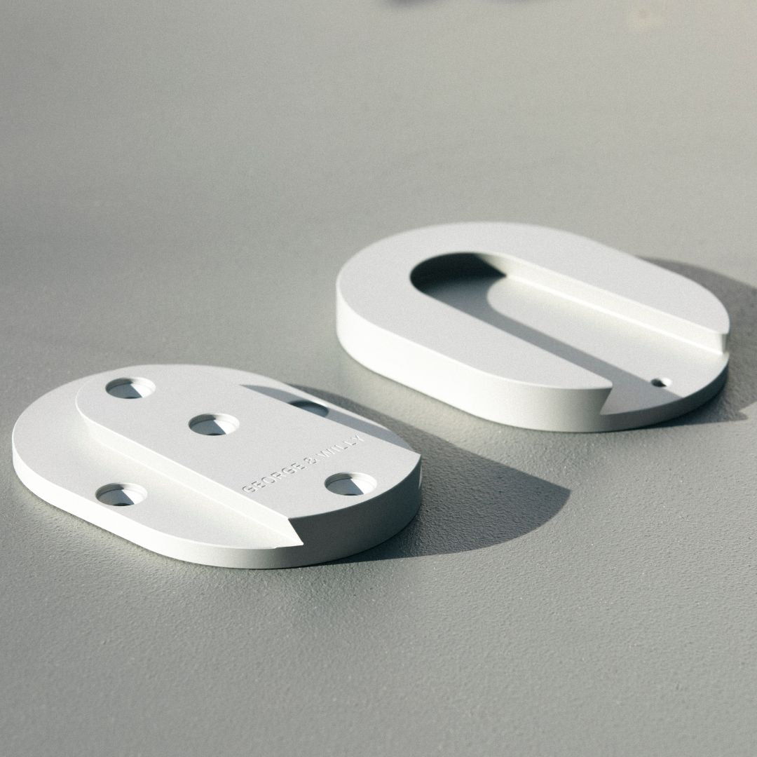 white wall-mounted table bracket