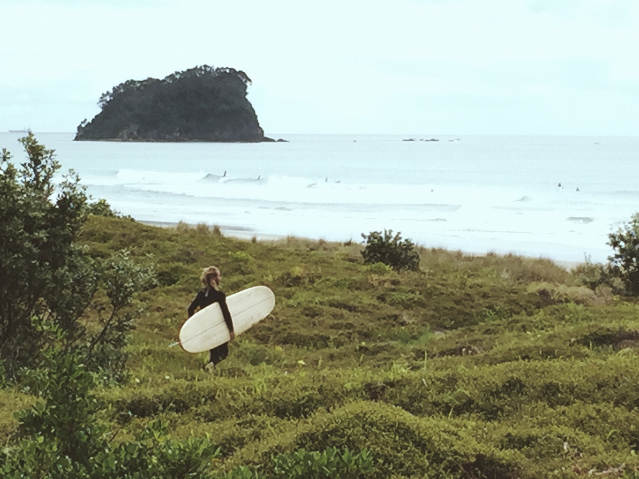 WOODEN LONGBOARD - George and Willy