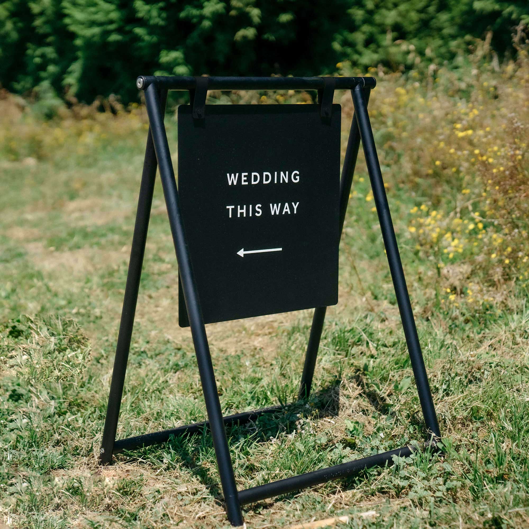 classic wedding signage