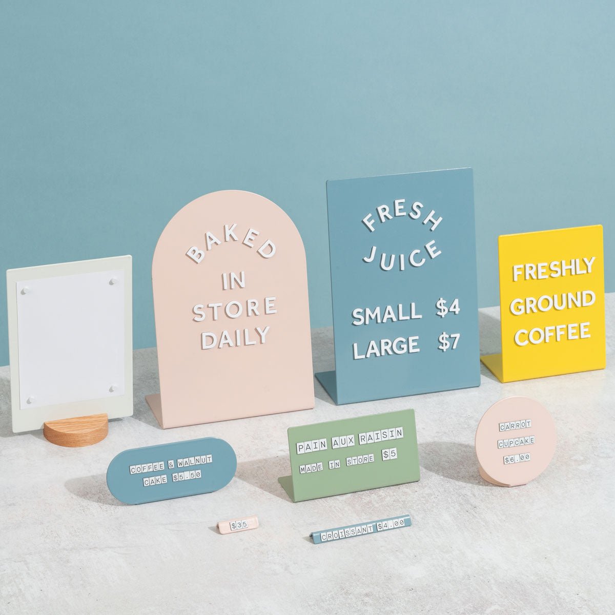 Tabletop Signs - George and Willy