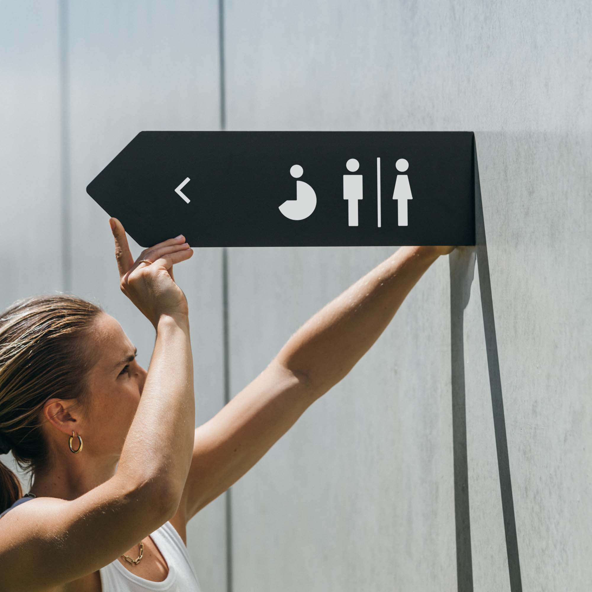 Wayfinding Blade Signs - George and Willy