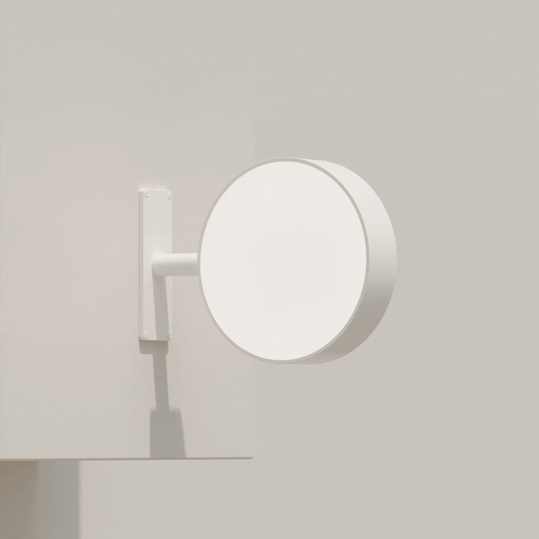 white light box sign gif showing the light being turned on and off