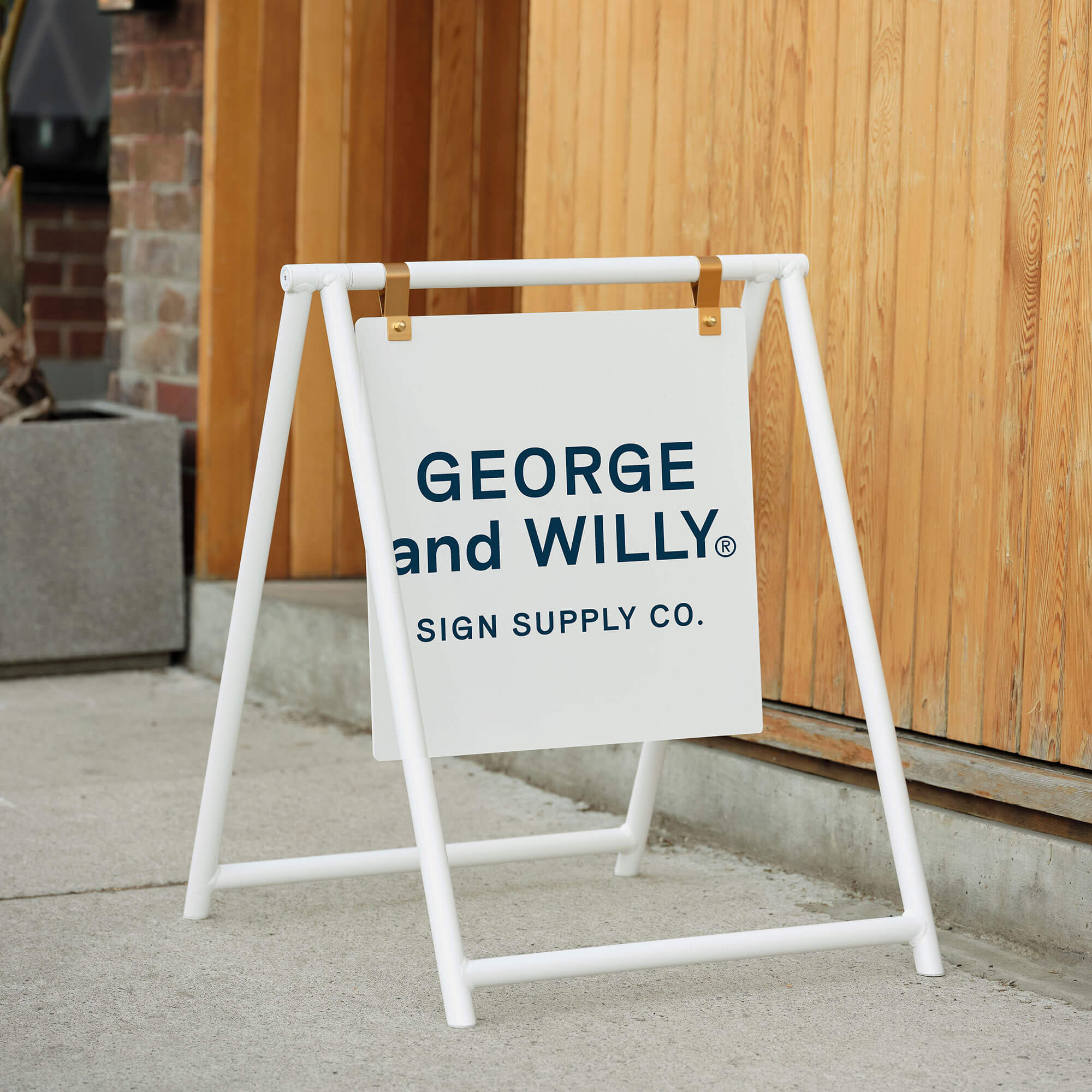 A - Frame Sign - George and Willy