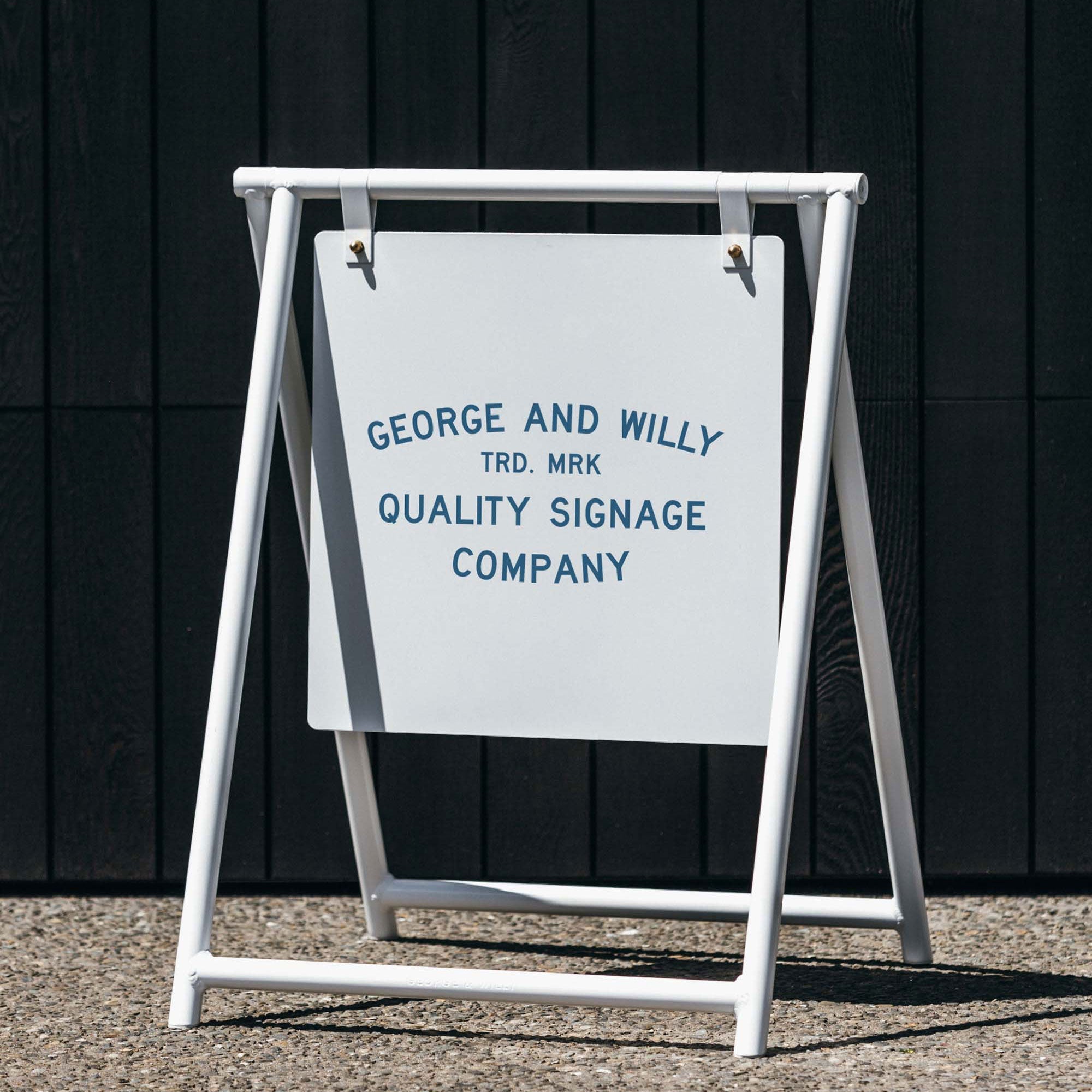 A - Frame Sign - George and Willy