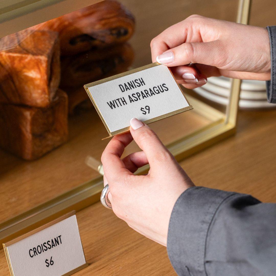 Card Counter Signs - Set of 12 - George and Willy