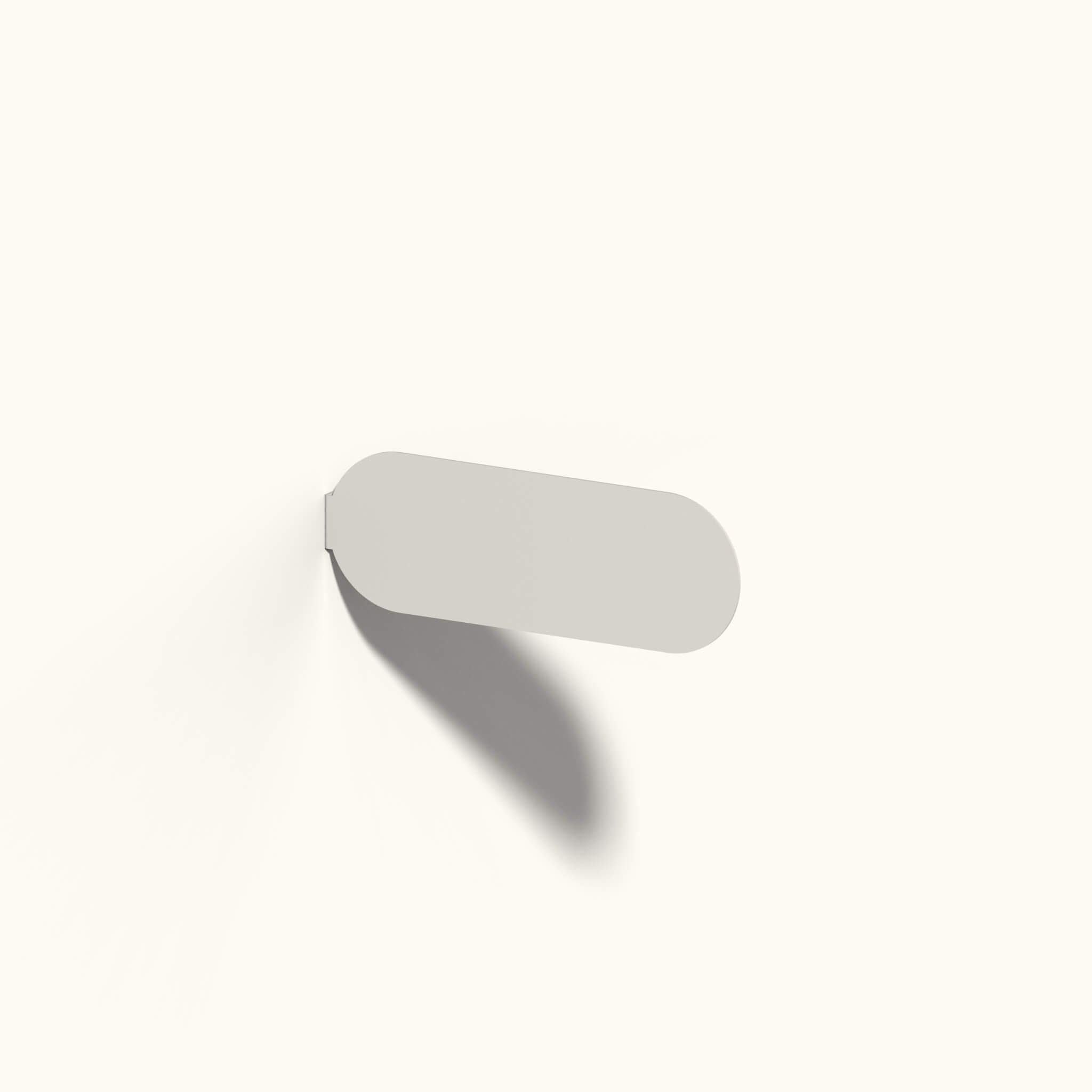 plain oat coloured pill blade wall sign