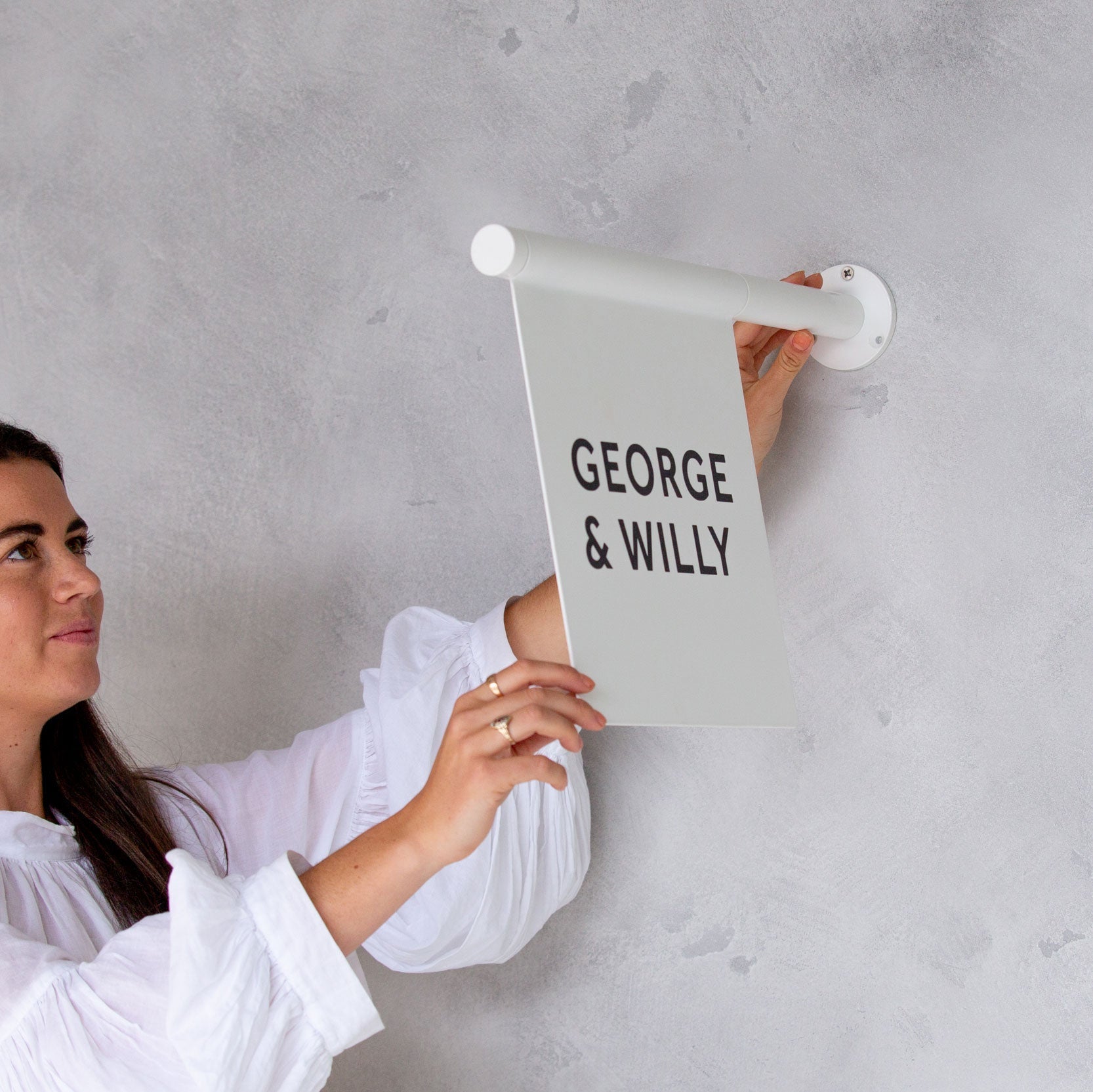 Flag Sign - George and Willy