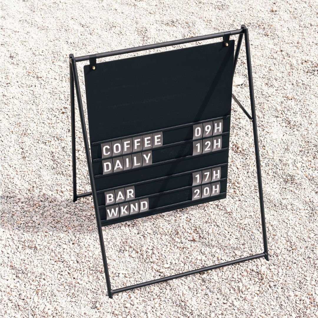 Large Letter Sidewalk Sign - George and Willy