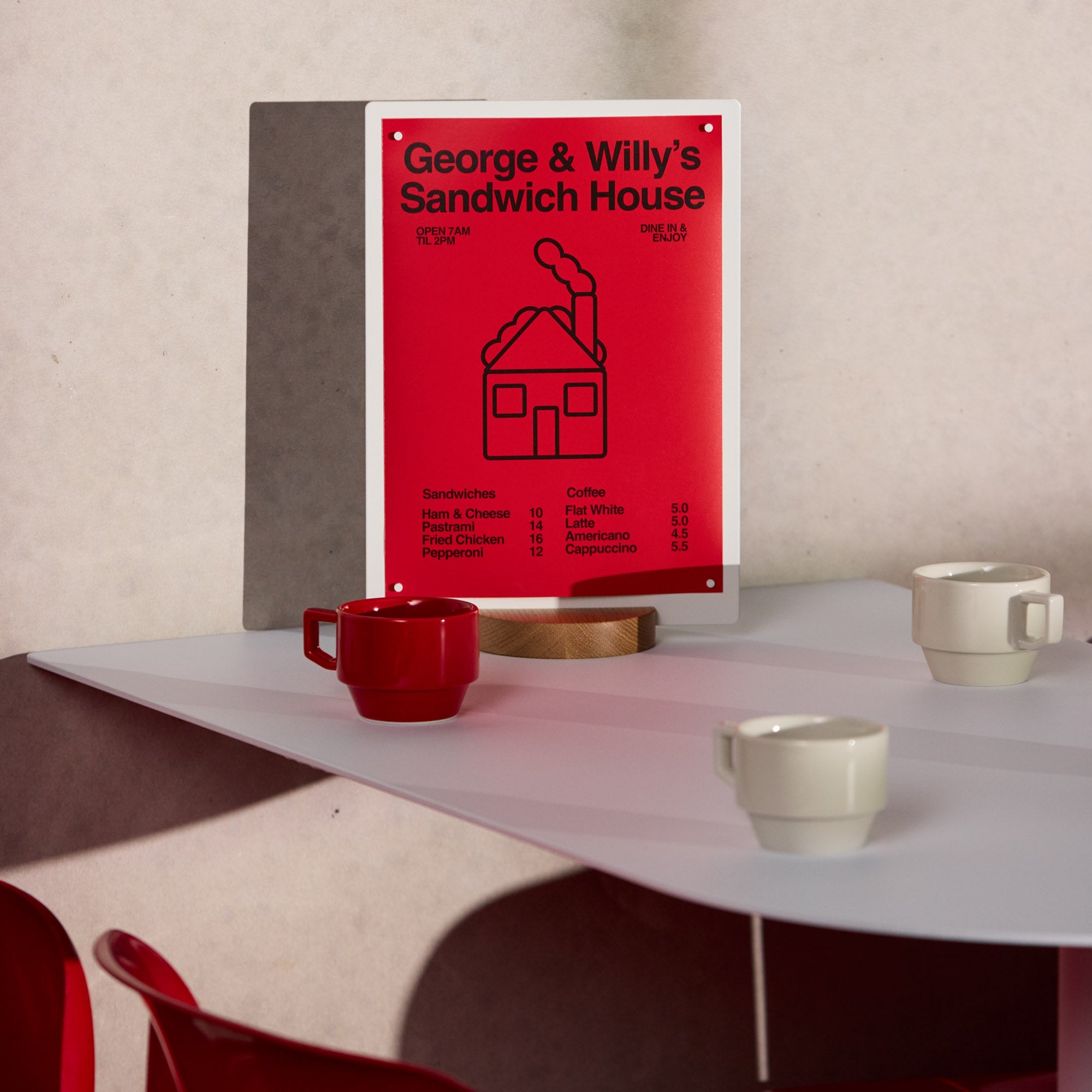 Large Table Talkers - Set of 2 - George and Willy