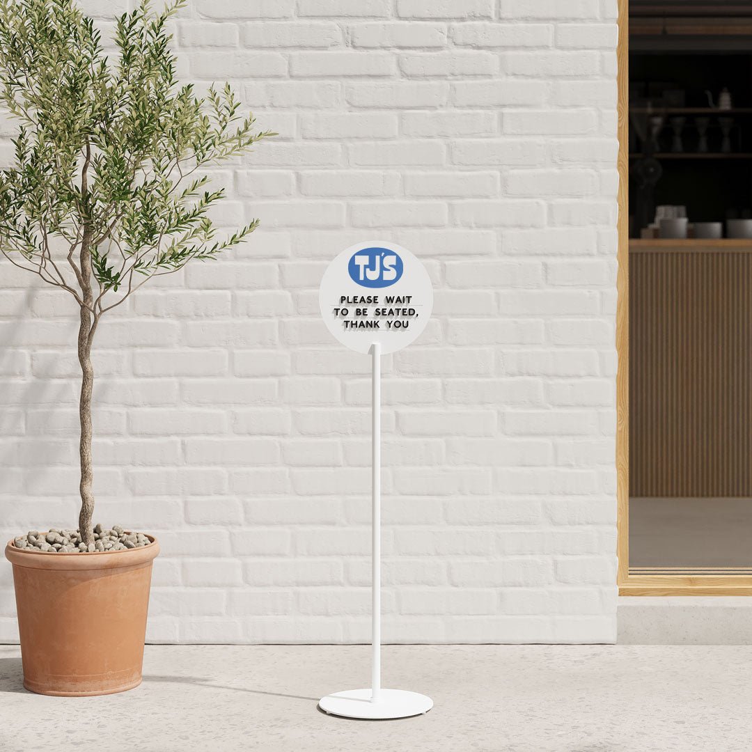 Magnetic Standing Circle Sign - George and Willy