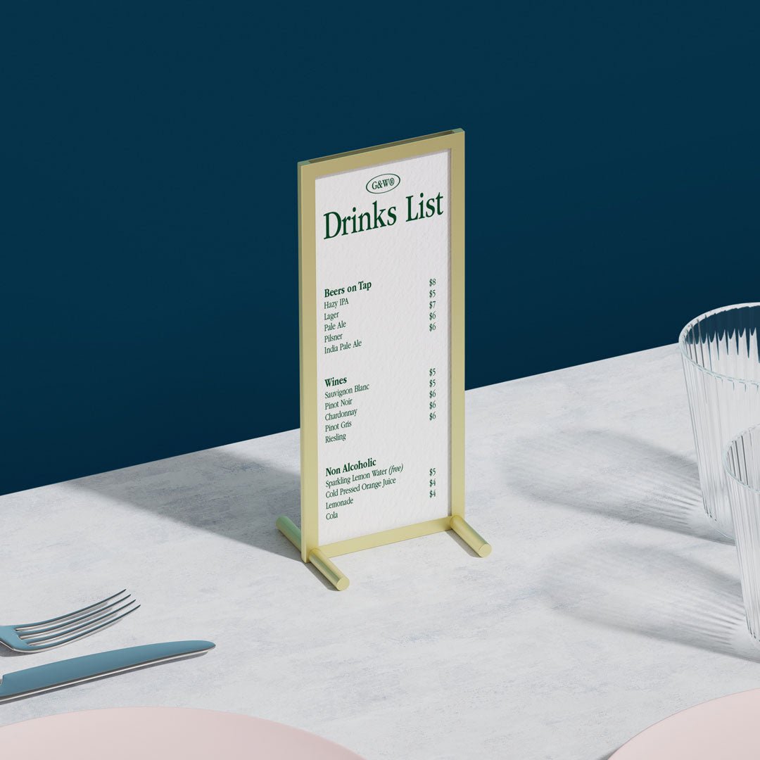 Menu Holder - Set of 3 - George and Willy