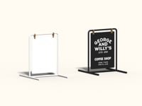 Standing Sign, Swing Sign, Swinger board, Standing Sign Holder, Sign Stand