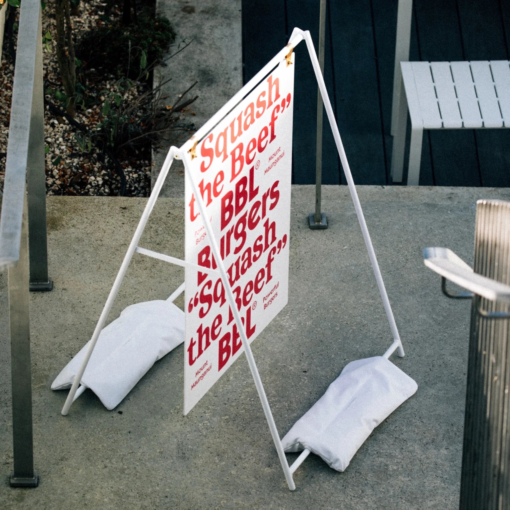 Sandbags for A - Frame Signs - George and Willy