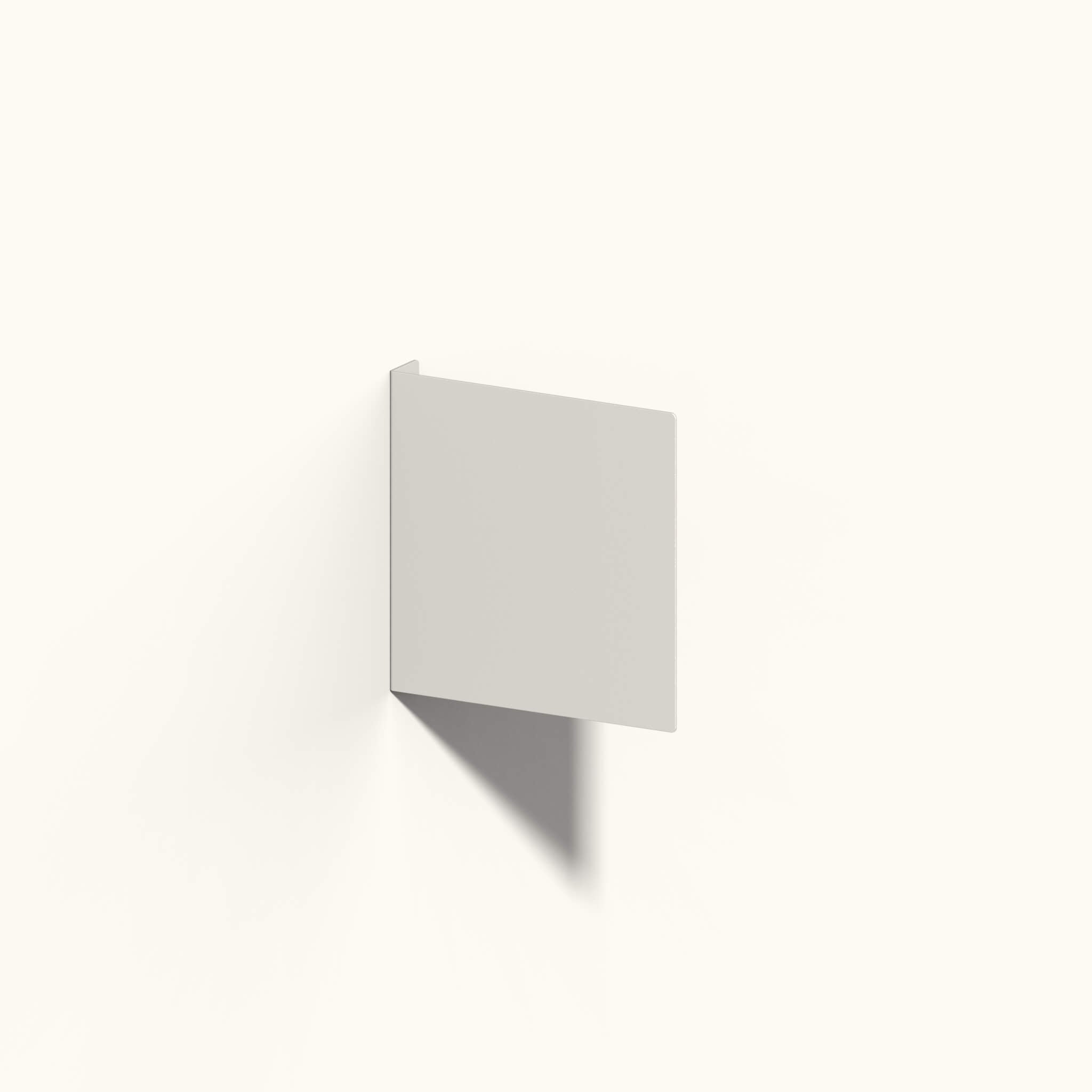 render of a blank oat custom metal square blade sign