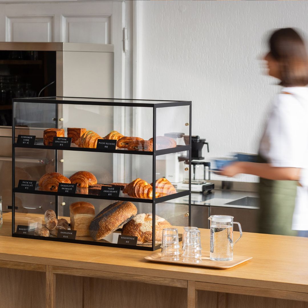 Three Tier Bakery Display Case - George and Willy
