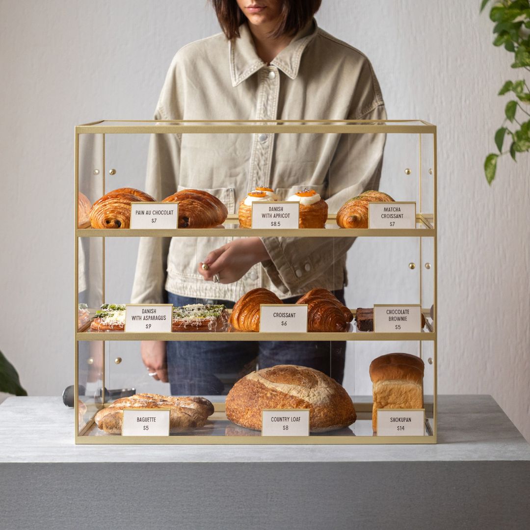 Three Tier Bakery Display Case - George and Willy