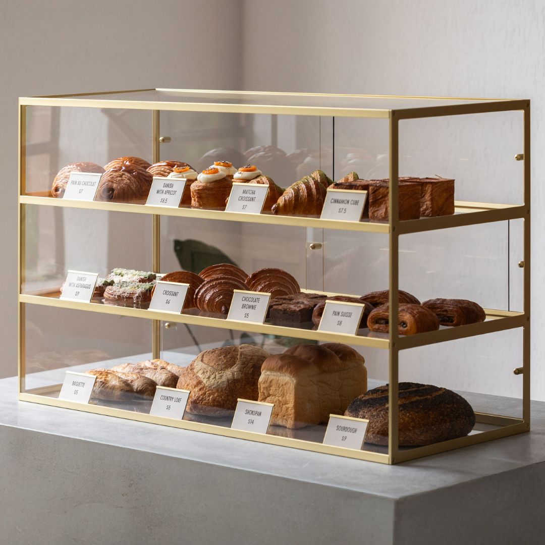 Three Tier Bakery Display Case - George and Willy
