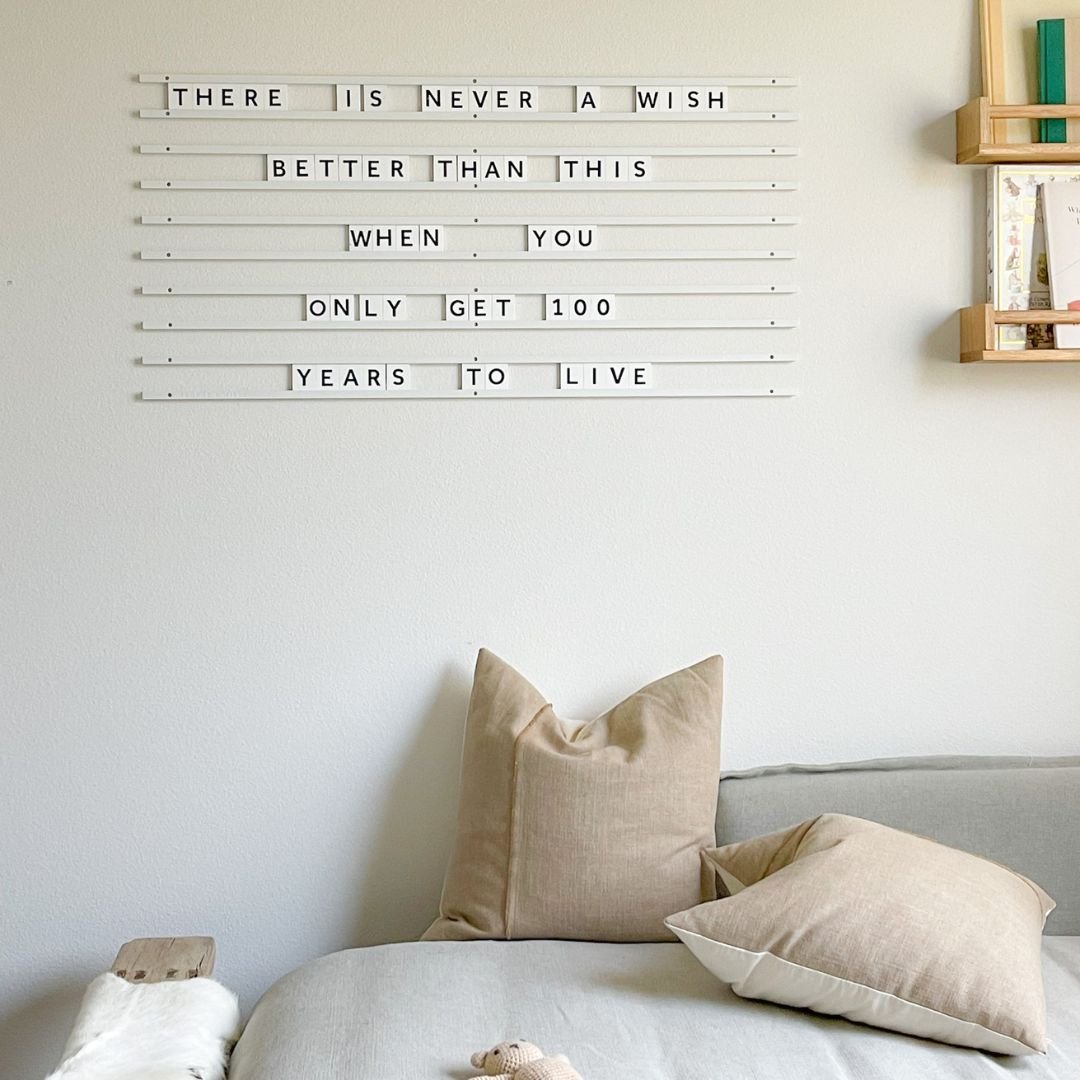 Wooden Letter Board. - George and Willy