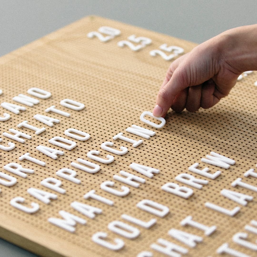 Wooden Peg Letter Board - George and Willy
